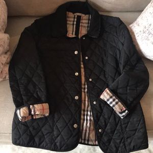 Women’s Burberry Black quilted jacket